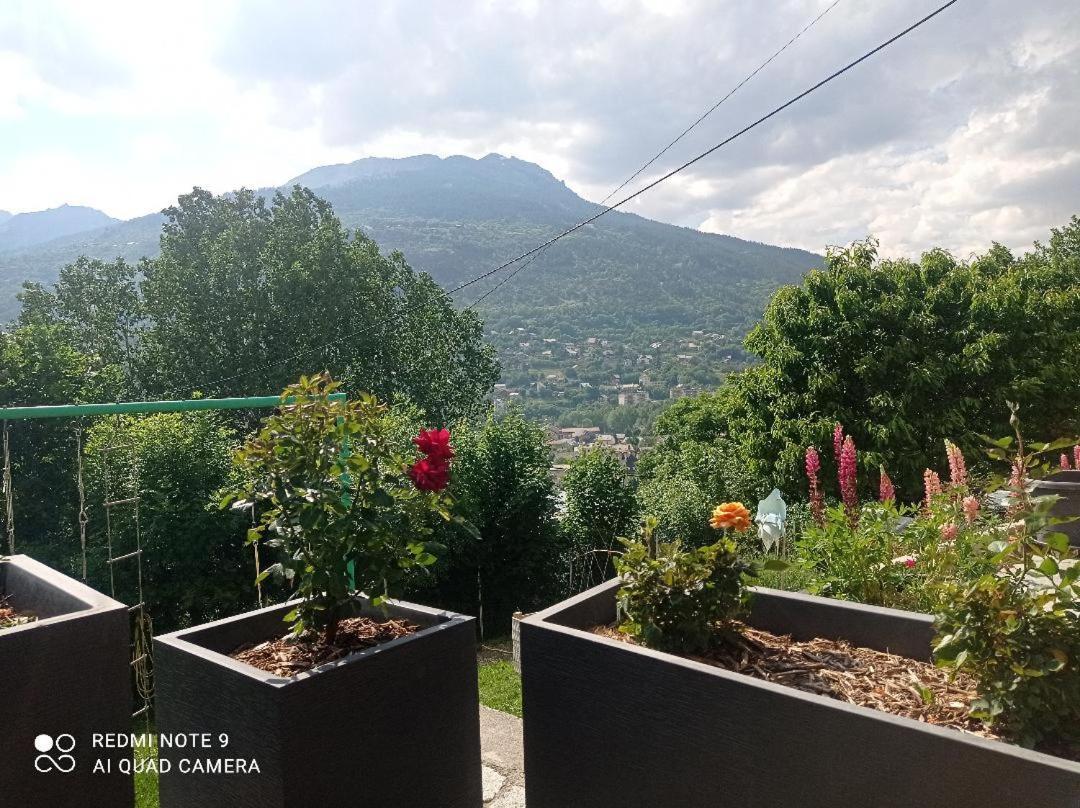 Rdc Villa Plein Sud Avec Vue Imprenable Briancon  Exterior photo